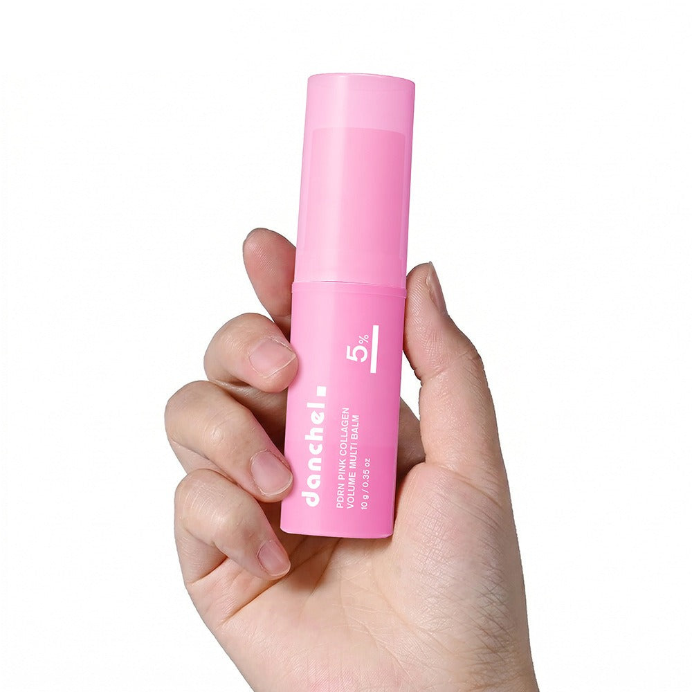 Moisturizing PDRN Pink Collagen Volume Multi Balm | All In One Volufiline, PDRN, NAD Stick for Youthful-Looking, Helping Look of Fine Lines, Firming Care, Anti-Aging Care | For Under-Eyes, Neck, Forehead, Smile Lines, Lip Care | Korean Skincare