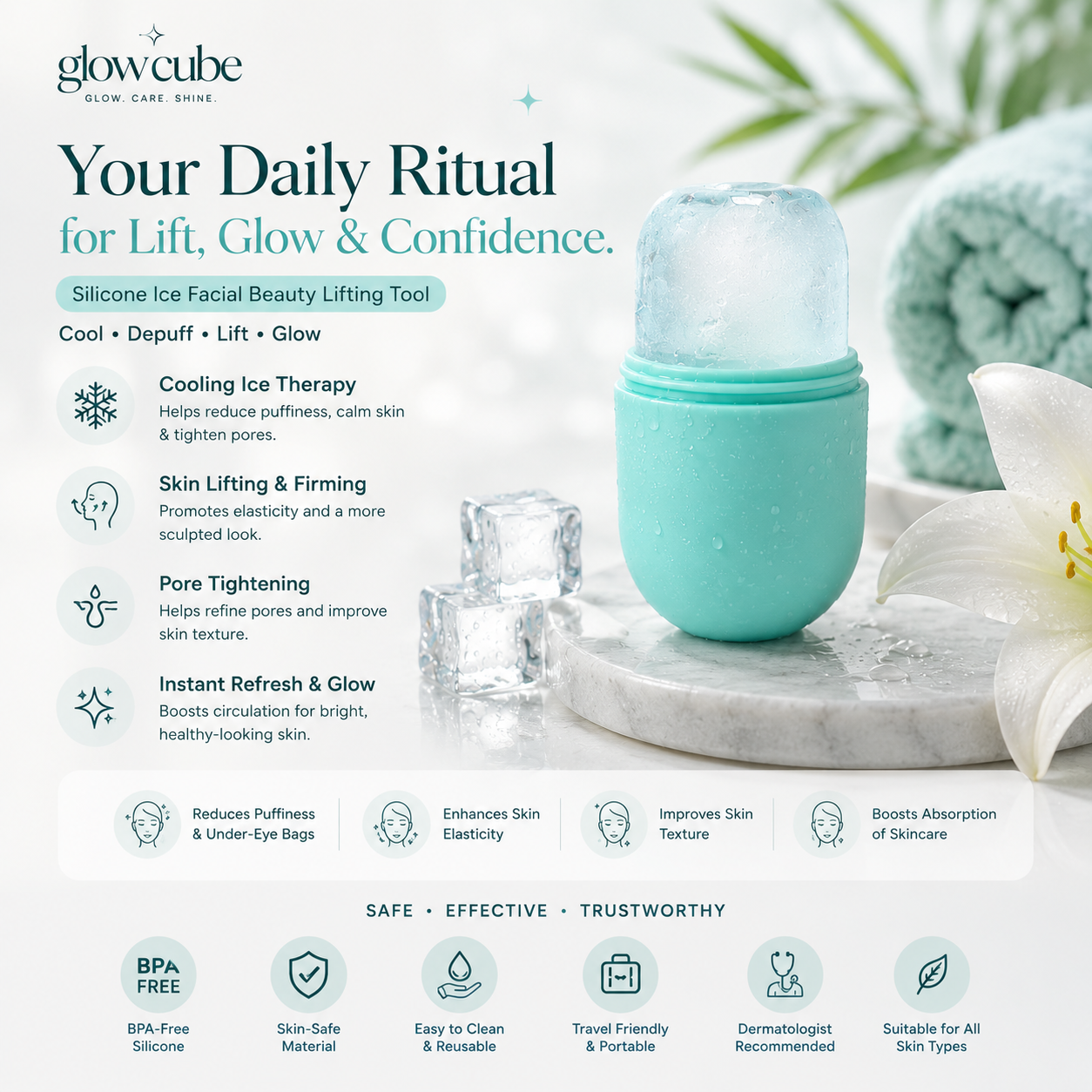 Face Glow Ice Massage Tool