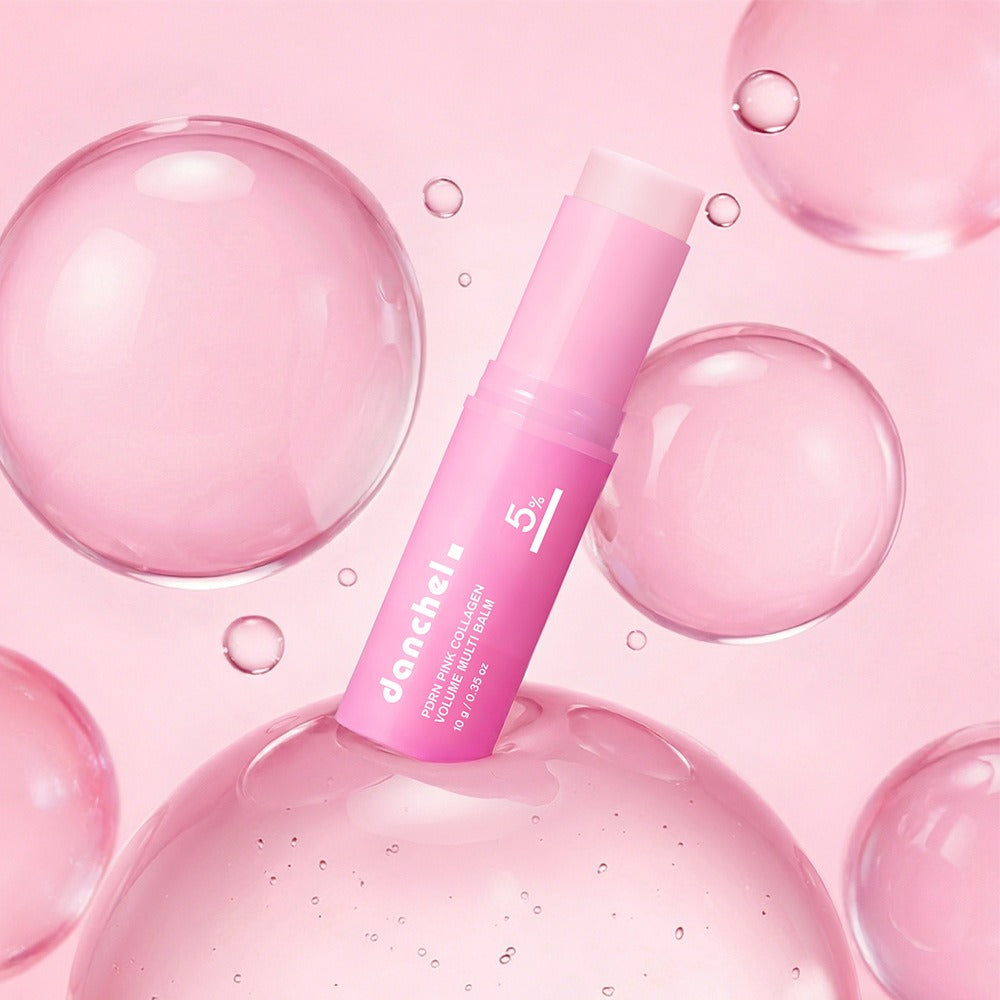 Moisturizing PDRN Pink Collagen Volume Multi Balm | All In One Volufiline, PDRN, NAD Stick for Youthful-Looking, Helping Look of Fine Lines, Firming Care, Anti-Aging Care | For Under-Eyes, Neck, Forehead, Smile Lines, Lip Care | Korean Skincare
