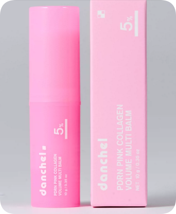 Moisturizing PDRN Pink Collagen Volume Multi Balm | All In One Volufiline, PDRN, NAD Stick for Youthful-Looking, Helping Look of Fine Lines, Firming Care, Anti-Aging Care | For Under-Eyes, Neck, Forehead, Smile Lines, Lip Care | Korean Skincare