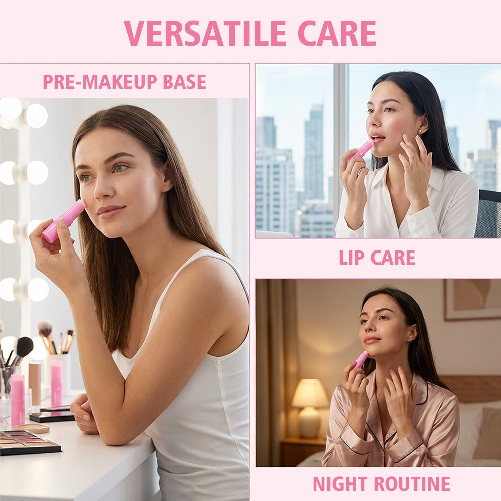 Moisturizing PDRN Pink Collagen Volume Multi Balm | All In One Volufiline, PDRN, NAD Stick for Youthful-Looking, Helping Look of Fine Lines, Firming Care, Anti-Aging Care | For Under-Eyes, Neck, Forehead, Smile Lines, Lip Care | Korean Skincare